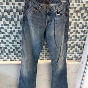 Gently worn (about 3 times) 7 For All Mankind size 26 long leg bootcut jeans.
